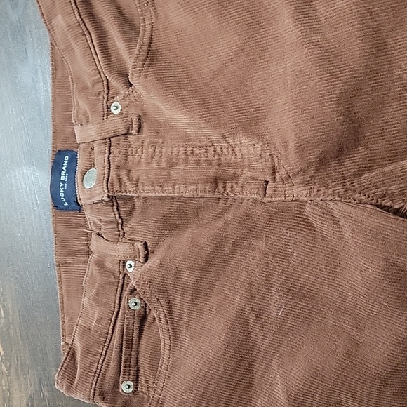 NWOT Lucky Brand Size 2 Chocolate Corduroy Trousers Flare - Picture 5 of 8